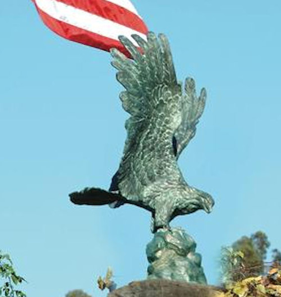impressive bronze Freedom Eagle statue American Bald Garden Art